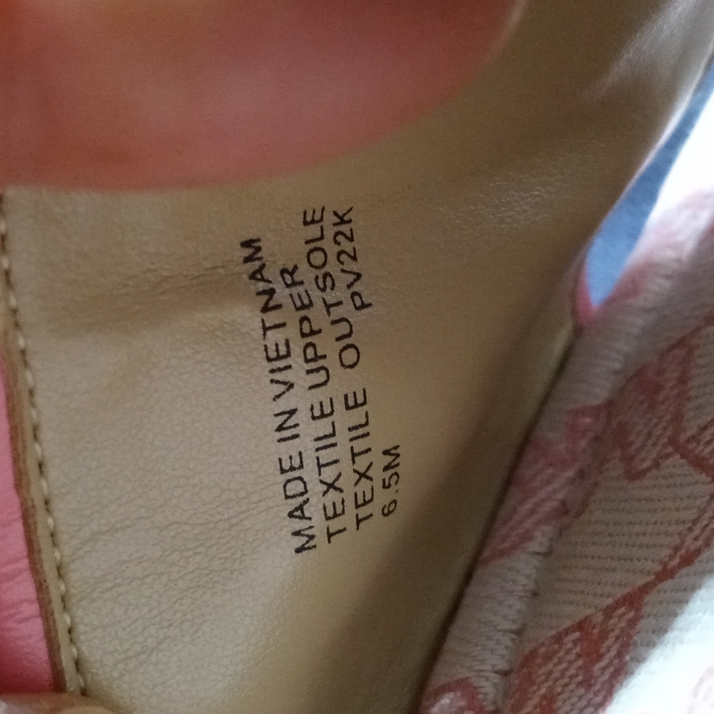 Michael Kors Pink and Cream Logo Espadrille Slide Sandals - Picture 6 of 6